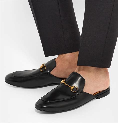 fur gucci loafers men|Gucci backless loafers men.